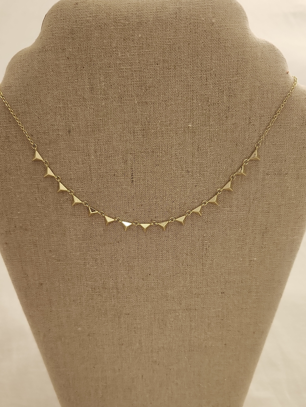 Uncommon James Delicate Gold Triangle Necklace